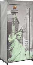 Kledingkast New York 75x45x160 cm stof
