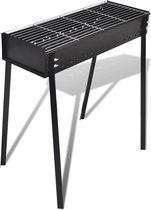 Houtskoolbarbecue staand vierkant 75x28 cm