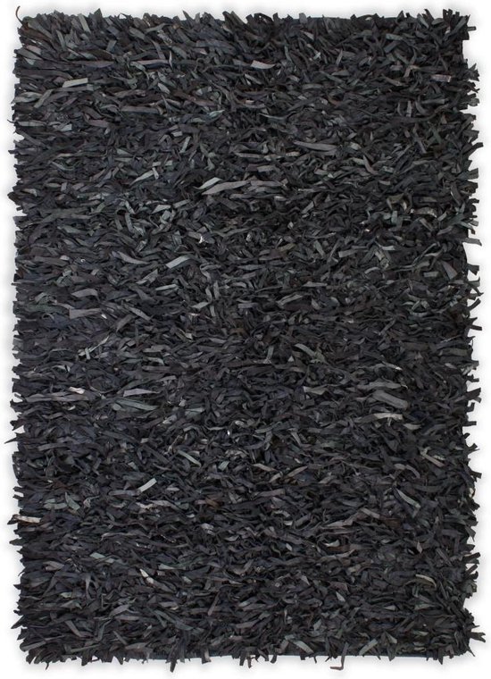 carpet city Shaggy tapijt hoogpolig - 120x170 cm - antraciet effen - zacht woonkamertapijt uni modern - polyester tapijten zacht pluizig zacht