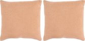 Kelim kussens handgemaakt 45x45 cm roze 2 st