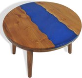 Salontafel 60x40 cm teakhout en hars
