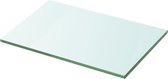 Wandschap transparant 30x20 cm glas