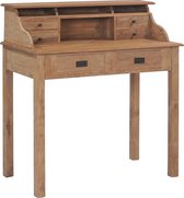 Bureau 90x50x100 cm massief teakhout