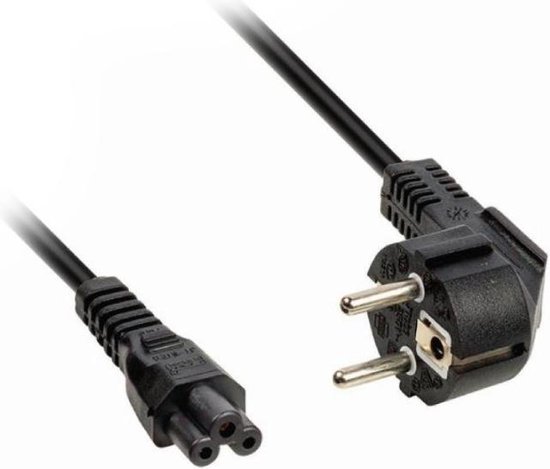 Câble d'alimentation pour notebook 3 pôles, noir, 1.8 m