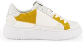 NoGRZ B.Lafon - Leren dames sneakers - Wit Oker Geel - Maat 41