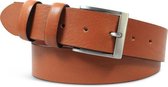 Safekeepers leren riem heren - heren riemen - dames riemen - riem cognac heren-  leren riemen 4 cm breed - licht bruin 125