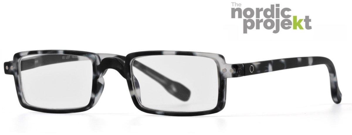 Nordic projekt NPAQ leesbril +1.50 - Zwart / Wit gevlekt