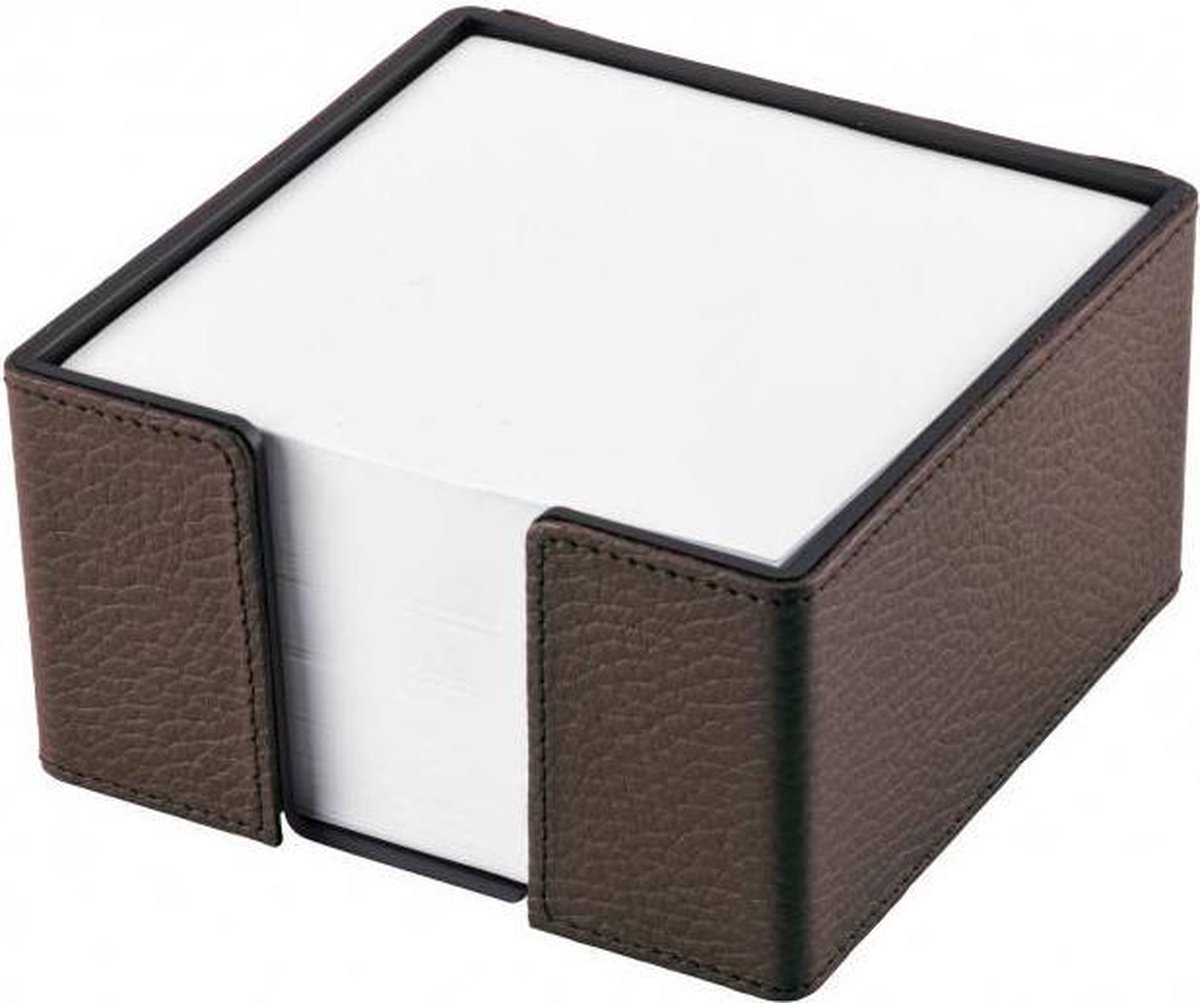 Leren Notitieblokhouder Donkerbruin
