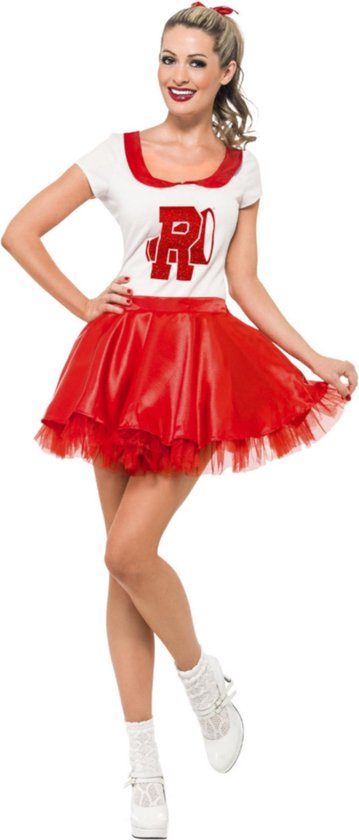 Grease Sandy Cheerleader Dames Kostuum - Maat Medium