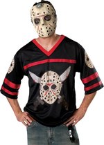RUBIES UK - Jason Friday the 13th T-shirt en masker voor volwassenen - M / L - Volwassenen kostuums
