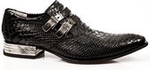New Rock Lage schoenen -42 Shoes- Zwart/Zilverkleurig