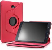 Etui pour Tablette Samsung Galaxy Tab A 10.1 SM T580 / T585 avec Support Rotatif à 360° - Rouge