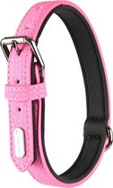 Flamingo Leza Met Neopreen - Halsband Honden - Halsband Leza Roze Xxs 15-20cm 10mm - 1st