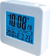 Denver Radiografische Wekker - Digitale Wekker - Reiswekker - Radio Controle - Tijdzone aanpassen - Thermometer - REC34 - Wit