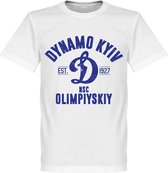 Dynamo Kiev Established T-Shirt - Wit - 5XL