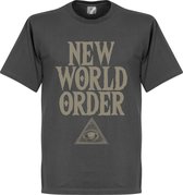 New World Order T-Shirt - Donkergrijs - XXL