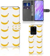 Smartphone Hoesje Geschikt voor Samsung Galaxy S20 Ultra Book Cover Banana