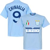 Lazio Roma Chinaglia 9 Team T-Shirt  - Licht Blauw - XXL