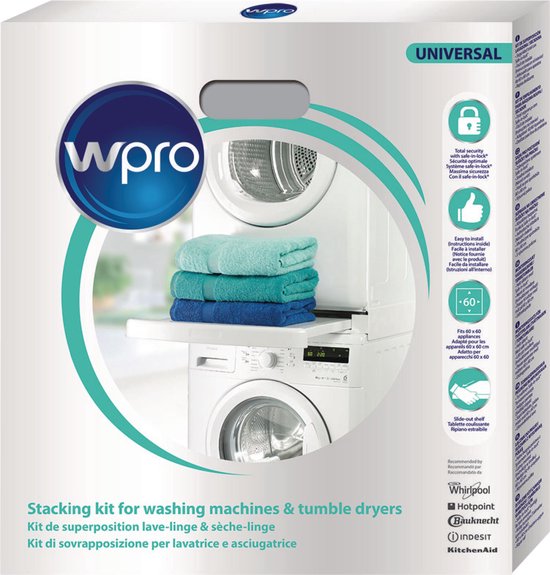 Wpro SKS101 – Stapelkit met uitschuifbaar plateau - Universeel