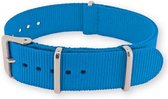 NATO Horlogeband G10 Military Nylon Strap Lichtblauw 20mm