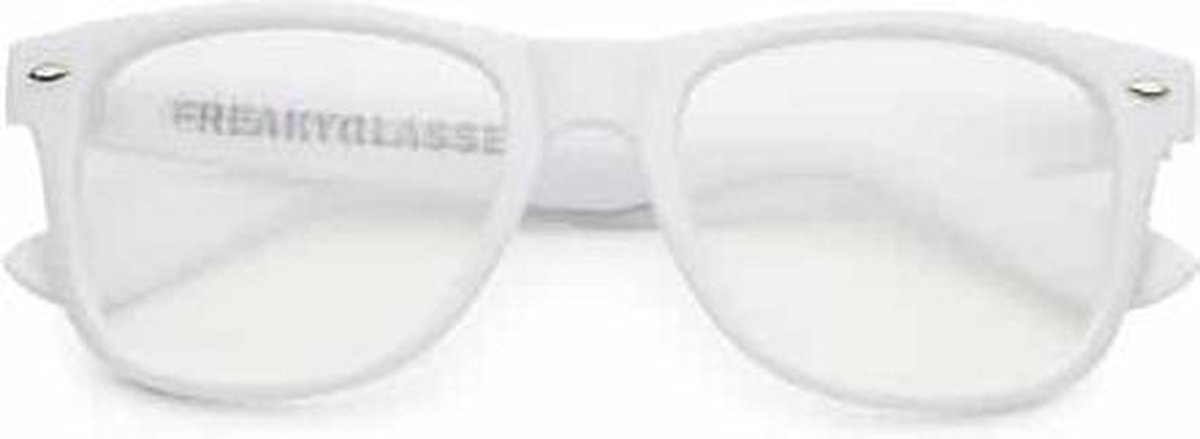 Freaky Glasses® - deluxe spacebril spiraal - festival bril - dames en heren - wit
