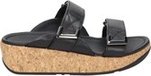 FitFlop  Vrouwen Leren    Slippers /   - Remi Slides - Zwart - Maat 40