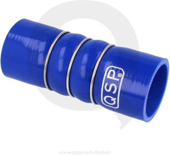 QSP Siliconen slang - 90° bocht - 54 mm - Blauw