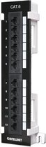Intellinet I-PP 12-RU-C6 Mini muur patch panel, 12-ports CAT6, hoogte 5U