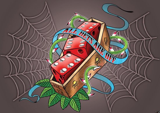 Fotobehang Vlies | Alchemy Gothic | Grijs, Rood | 368x254cm (bxh)