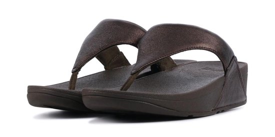 Fitflop™ Vrouwen Leren 80005056 / Teenslipper - Lulu Toe Leather -  Aubergine - Maat 42 | bol.com