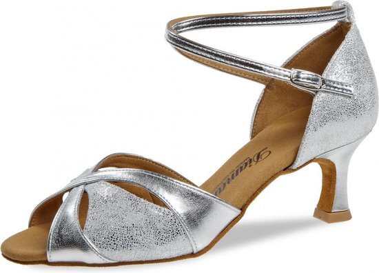 Chaussures De Danse Latine Diamant Femme 141-077-463 - Argent Antique - Talon 5 cm - Pointure 36,5