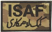 Militaire patch embleem ISAF patch embleem camo met klittenband