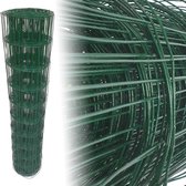 Tuingaas groen 150 cm | rol 20 m | 100 x 100 mm geplastificeerd