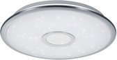 LED Plafondlamp - Trion Osirina - 30W - Aanpasbare Kleur - Dimbaar - Afstandsbediening - Rond - Glans Chroom - Kunststof - BSE