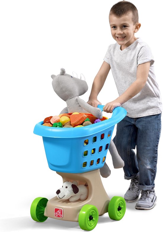 faillissement adopteren Stoutmoedig Step2 Little Helper's Shopping Cart Speelgoed boodschappenwagen in Blauw  -... | bol.com