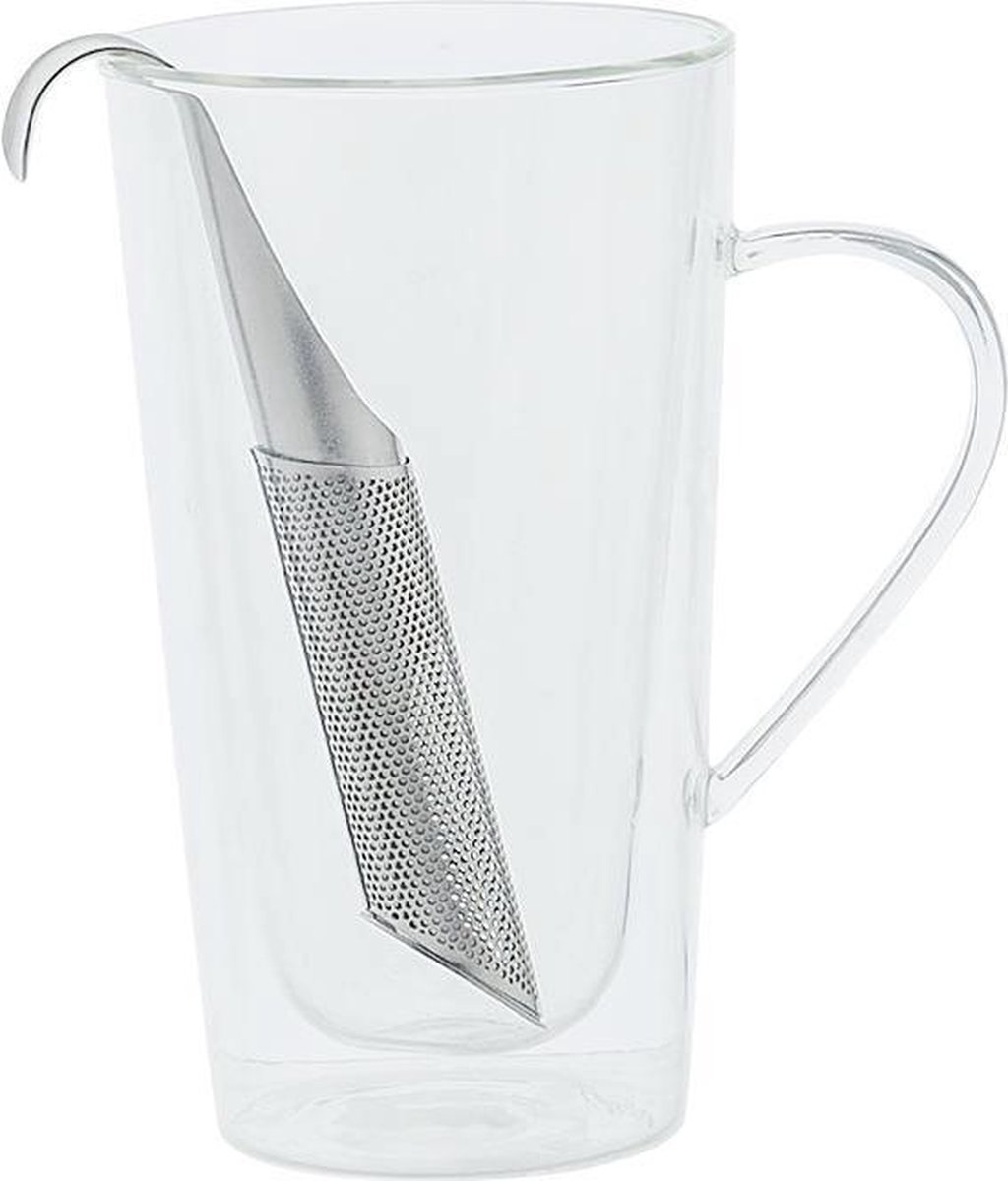 Theeglas 40cl Dubbelwanding Rvs Filter