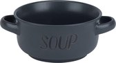 Cosy&Trendy Soepkom 'Soup' - 46 cl - Antraciet - Set-4