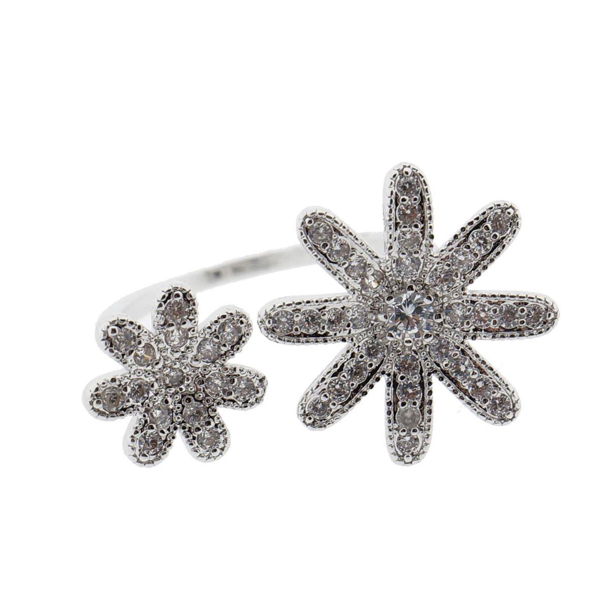 Melady Ring Dames MLRI0002 - Zilverkleurig Metaal Sieraad Juweel