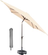 Kopu® vierkante parasol Altea 230x230 cm met hoes - Natural
