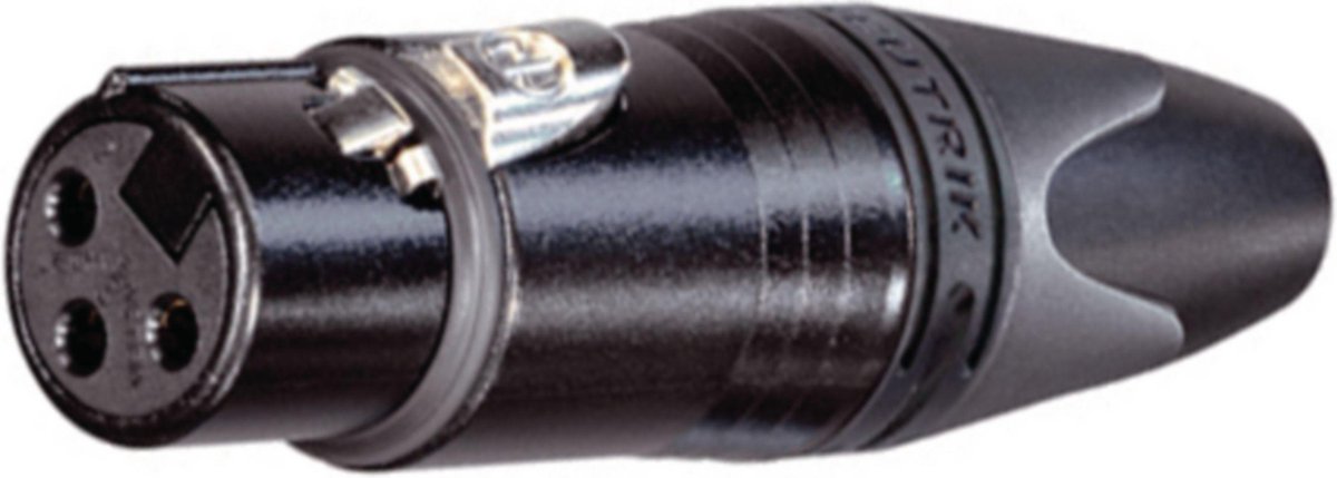 Neutrik NC7FXX-BAG XLR kabeldeel 7p female, zwart