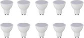 LED Spot 10 Pack - Aigi - GU10 Fitting - 6W - Helder/Koud Wit 6400K - BES LED