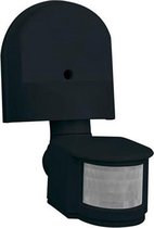 Bewegingssensor - Opbouw Rond - Mat Zwart Kunststof - 180° 8m Verstelbaar - BES LED