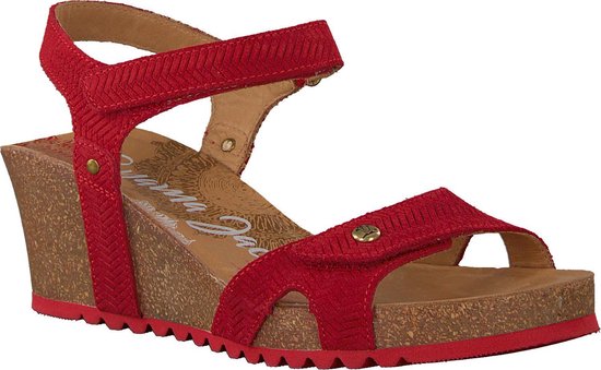 Panama Jack Dames Sandalen Julia Menorca B1 - Rood | bol.com