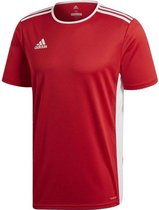 adidas Entrada 18 Trikot Heren Sportshirt - Power Red/Wit - Maat S