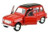 Welly Auto Renault 4 Rood 10 Cm