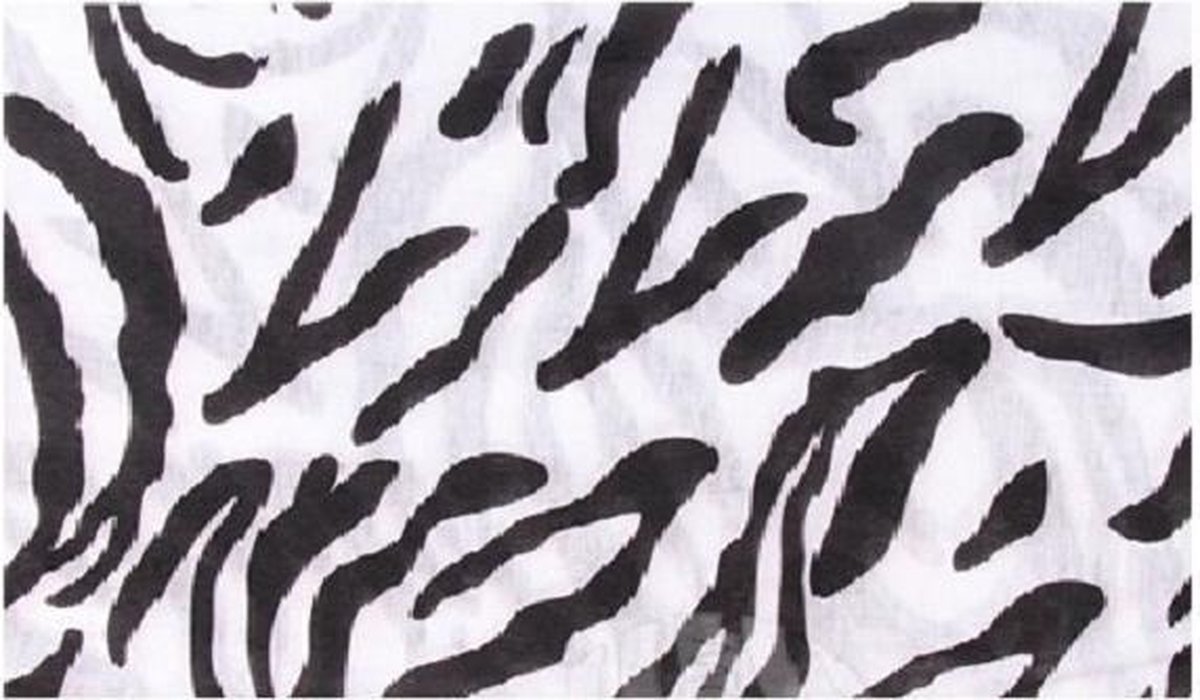 Haarband Multifunctioneel Zebra Print Zwart Wit