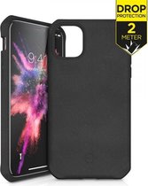 Apple iPhone 11 Pro Max Hoesje - Itskins - Level 2 FeroniaBio Serie - Eco Friendly Backcover - Zwart - Hoesje Geschikt Voor Apple iPhone 11 Pro Max