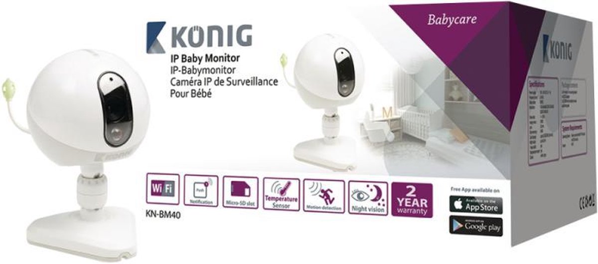 Bol Com Ip Camera Babyfoon Audio En Video Baby Camera Draadloos