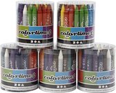 Colortime Kleurkrijt, 5x48 div/ 1 set