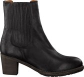 Shabbies 182020094 Enkellaarsjes - Enkelboots - Dames - Zwart - Maat 37+